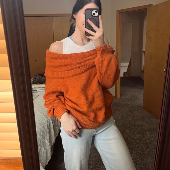 Anthropologie Off the Shoulder Knit Sweater - Picture 3 of 10